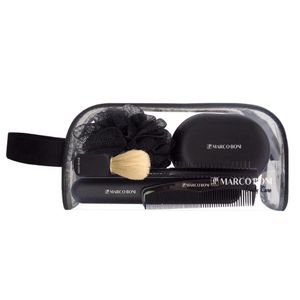Kit Necessaire Masculino Pincel Barba Pente Escova 7 Intens