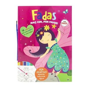 Livro Para Colorir Mais Cor Por Favor Fadas Com Pincel Todolivro