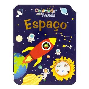 Livro Colorindo Meu Mundo Espaço Com Adesivos - Todolivro