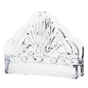 Porta Guardanapos De Cristal Dublin Transparente 13cm Lyor
