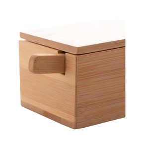 Manteigueira Com Espátula De Bambu Verona Lyor 18x7x5cm