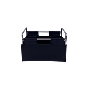 Porta Objetos Escritório Btc Metal Couro Sintético Preto