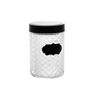 Kit 2 Pote Com Tampa Porta Mantimento Label Bon Gourmet P - M