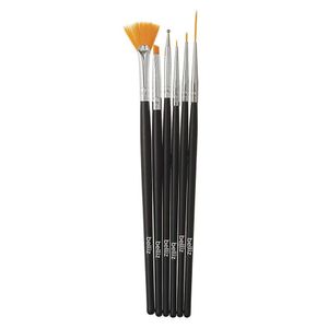 Kit 6 Pincéis Decoração De Unhas Traços E Detalhes Belliz