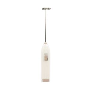 Mini Mixer Elétrico Para Bebidas Inox E Plástico Branco Lyor