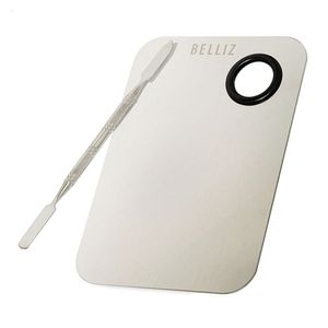Kit Paleta Preparar Maquiagem Profissional Aço Inox Belliz