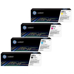 Kit 4x Cores Toner Hp 201a M252dw M277dw B+c+y+m Original