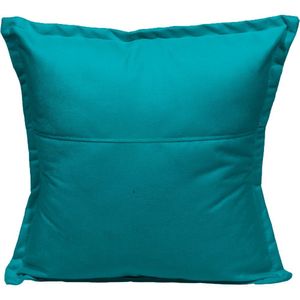 Almofada 42,5x42,5 Suede Cores - Azul-turquesa, Suede