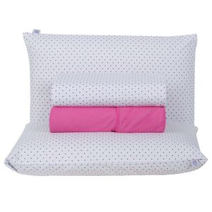 Jogo De Lençol Queen Home Style 180 Fios 4 Peças - Polka Pink