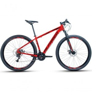 Bicicleta Aro 29 Alfameq Afx Alumínio 21v Freio A Disco Garfo Com Suspensão - Vermelho Tam.19
