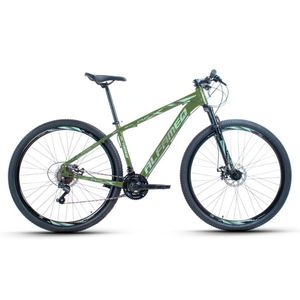 Bicicleta Aro 29 Alfameq Afx Alumínio 21v Freio A Disco Garfo Com Suspensão - Verde Tam.21
