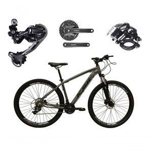 Bicicleta Aro 29 Ksw Xlt Shimano Deore E Altus 27v Freio Hidráulico Garfo Trava - Grafite Tam.21