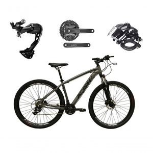 Bicicleta Aro 29 Ksw Xlt Alívio E Altus 27v Freio Hidráulico Garfo Trava - Grafite Tam.21