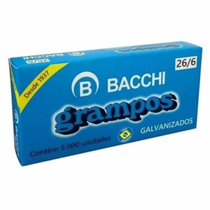 Grampo Galvanizado 26/6 Bacchi C/5000