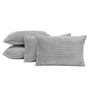 Almofadas Cheias Velvet Bariloche 60x30cm 04 Peças - Cinza