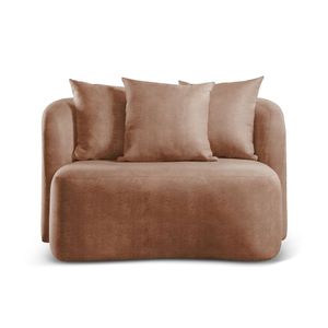 Sofá Curvo Orgânico Orion milano Marrom 501