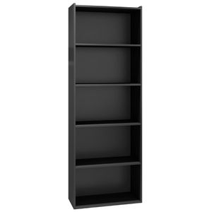 Estante Livreiro Luiza 4 Prateleiras Preto Ajl