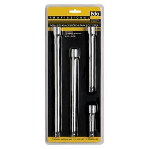 Acessorios P/soquetes Jg De Extensões C/4 Pcs Enc 3/8 - Eda