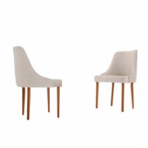 Conjunto Com 2 Cadeiras Esmeralda Em Madeira Maciça Moderna Bouclê 01