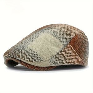 Boina Elegante Gradiente De Pintor Estilo Britânico Bege