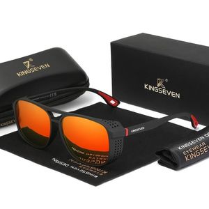 Óculos De Esporte Polarizados Kingseven , Lente Completa Vermelho