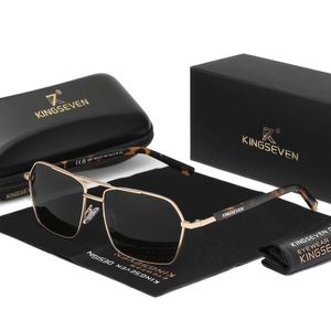 Óculos Polarizados Kingseven Elegância E Versatilidade Para Todas As Ocasies Ouro Cinza