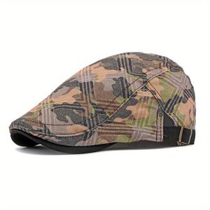 Boina De Camuflagem Inspirada Em Vintage , Algodão Respirável Bege