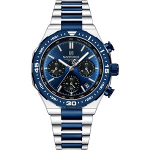 Relogio De Pulso Masculino De Quartzo Design Casual Esportivo Luminoso Impermeável Azul