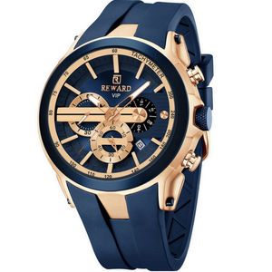 Relogio Masculino Esportivo Impermeavel 3atm Pulseira De Silicone Azul