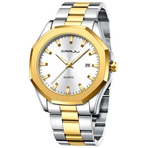 Relógio Masculino De Aço Inoxidável Movimento De Quartzo Impermeavel 3 Atm Branco