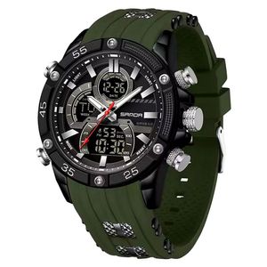 Relógio De Pulso Impermeável Masculino Esportivo De Quartzo Verde