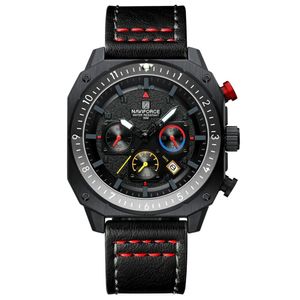 Relógio Esportivo Impermeável Masculino Estilo Quadrado Luminoso Preto