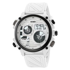 Relógio Digital , Cronômetro De Luz Led, à Prova D'água, Com Alarme, Branco