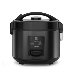 Panela De Arroz Elétrica Electrolux 2L Preto Inox Efficient 2 Em 1 Com Visor Glass Por Rita Lobo ERC10