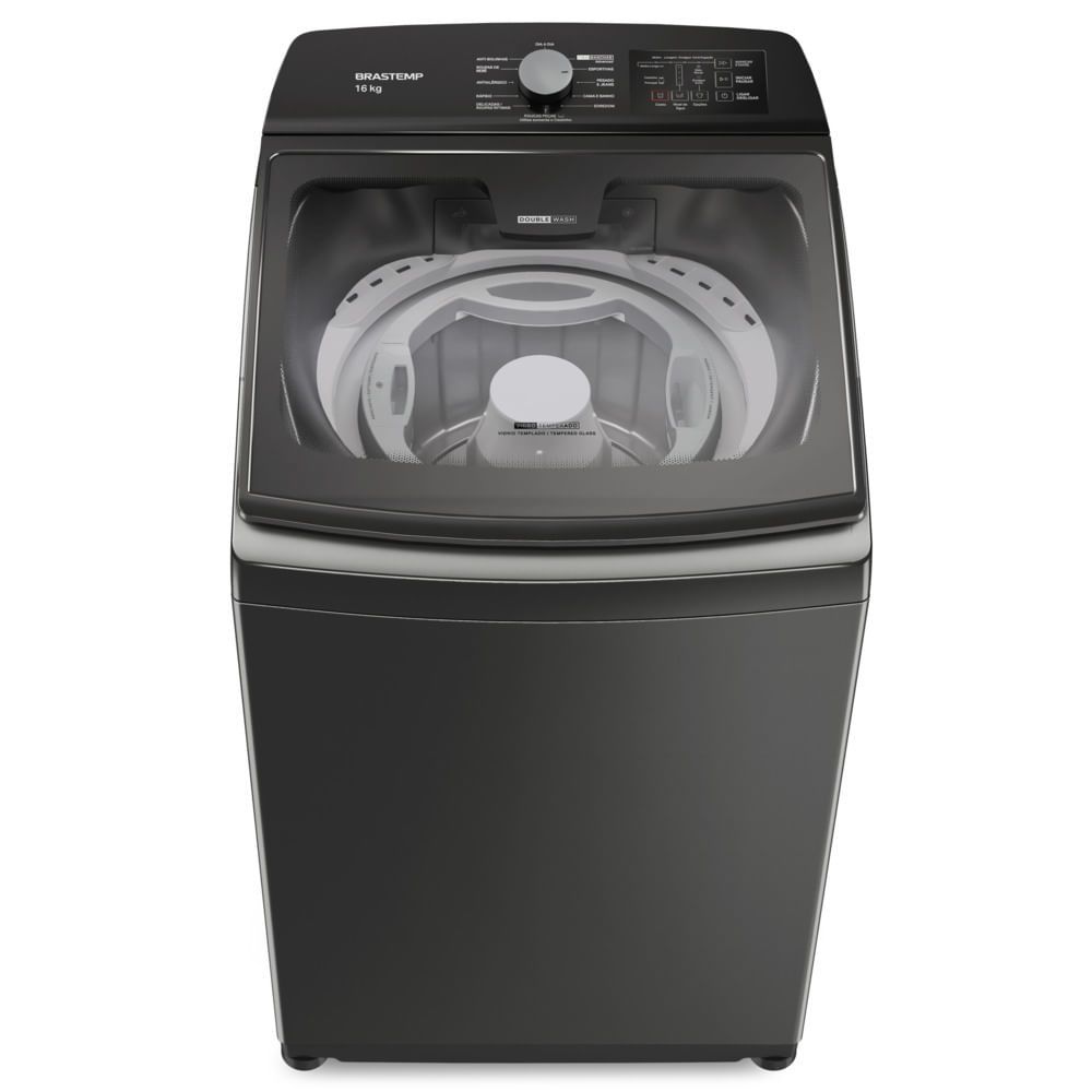 Máquina De Lavar Brastemp 16kg Titânio Com Tecnologia Double Wash E Ciclo Tira Manchas Advanced-BWD16A9