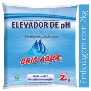 Elevador De Ph Para Piscina Barrilha Leve Cris Agua 2 Kg