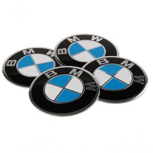 Kit 4 Emblema Adesivo Calota Central Compatível Bmw X1x3x5