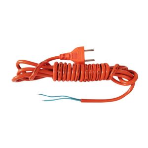Cabo Fio Secador De Cabelo 2x1,0mm 3mt 10a Taiff Laranja Original