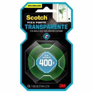 Fita Dupla Face 3m Fixa F Transparente 12mm X 2m