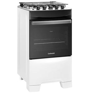 Fogão Continental 4 Bocas FC4IB Inox Acendimento Automático Branco Bivolt