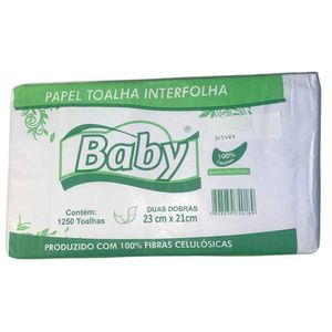 Papel Interfolha Branco 2d 23x21 28g Baby C/1250