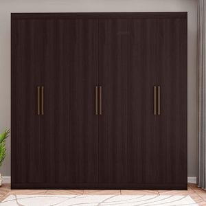 Guarda-roupa Casal Bartira Ville Com 6 Portas E 2 Gavetas Café