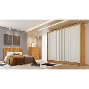 Guarda-roupa Europa Mademarques Córdoba 2 Portas 4 Gavetas Peroba-off White