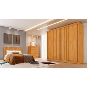 Guarda-roupa Europa Mademarques Córdoba 2 Portas 4 Gavetas Peroba