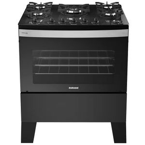 Fogão Itatiaia 5 Bocas Itaglass Plus Acendimento Automático Preto Bivolt