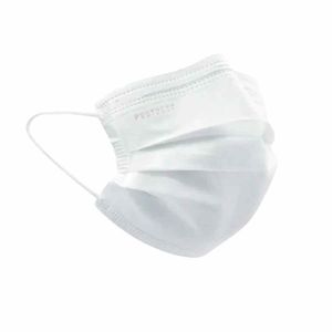 Máscara Branco Descartável Com Elástico Tripla C/50 75g