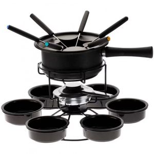 Aparelho De Fondue Giratório Forma Aspen 16 Peças Preto