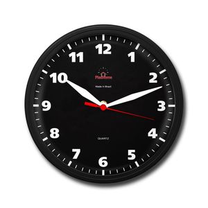 Relógio De Parede Omega 24cm Quartz Phr003 Diversos Modelos Preto Omega