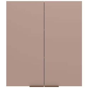 Armário Aéreo Bartira Cristal Mdp 15mm Com 2 Portas E 2 Prat Lâmina Mel-nude