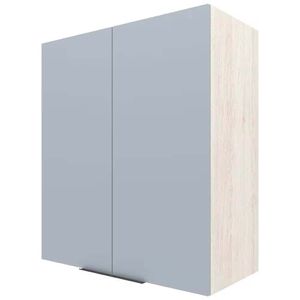 Armário Aéreo Bartira Cristal Mdp 15mm Com 2 Portas E 2 Prat Freixo-azul Wood